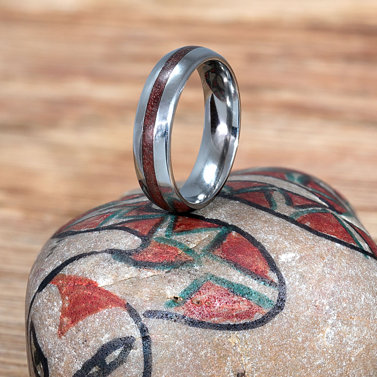 Wood and stone wedding rings new arrivals