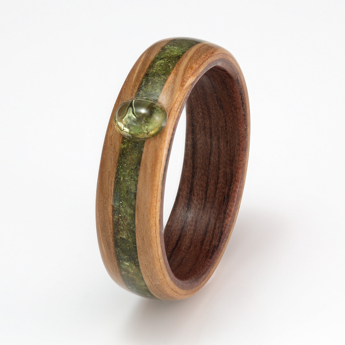 Walnut and copper ring hot sale