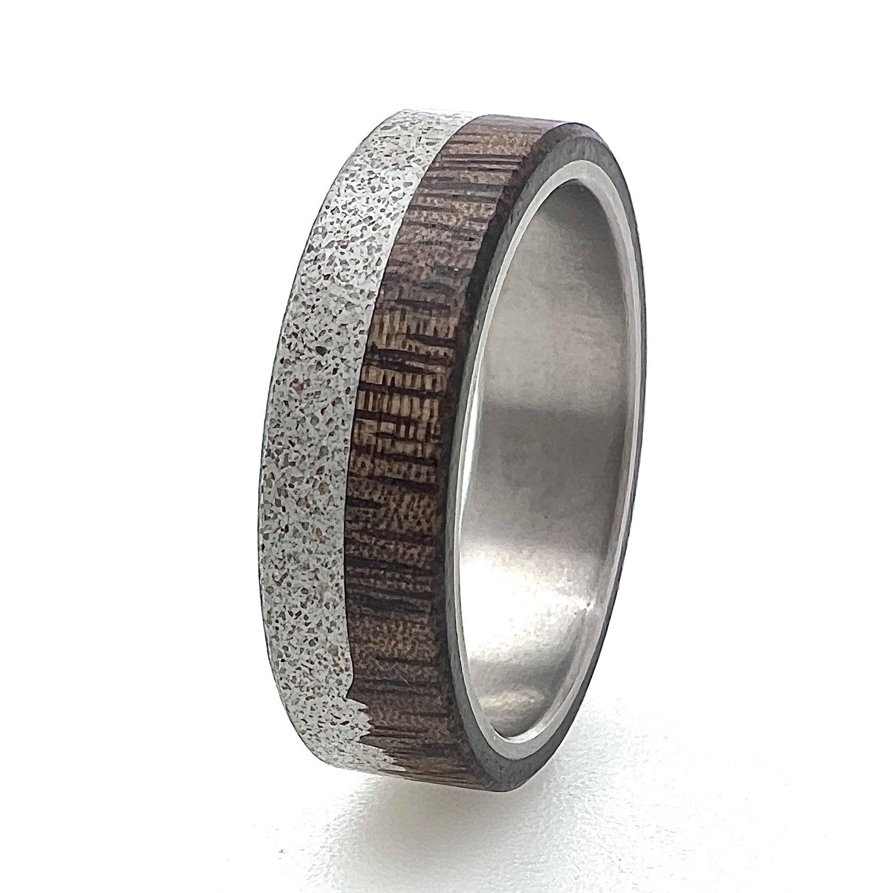 Wood mens wedding ring on sale