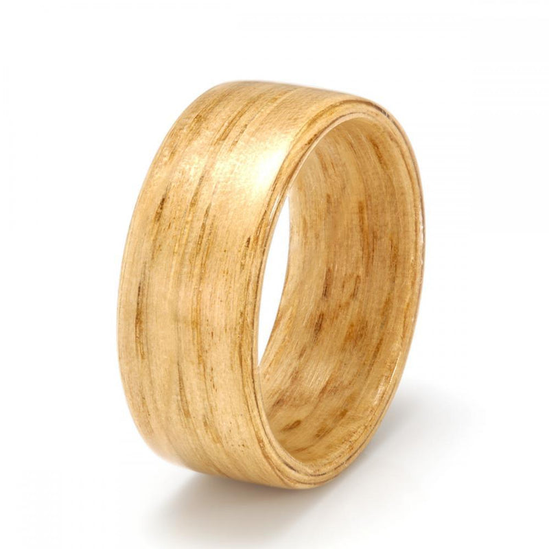 Oak Ring - IN STOCK - Size Q by Eco Wood Rings