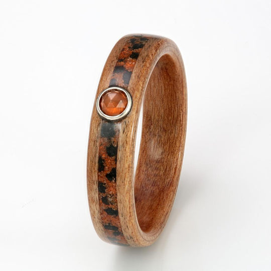 Cherry (5mm) with Sand, Rock & Carnelian - IN STOCK - Size P