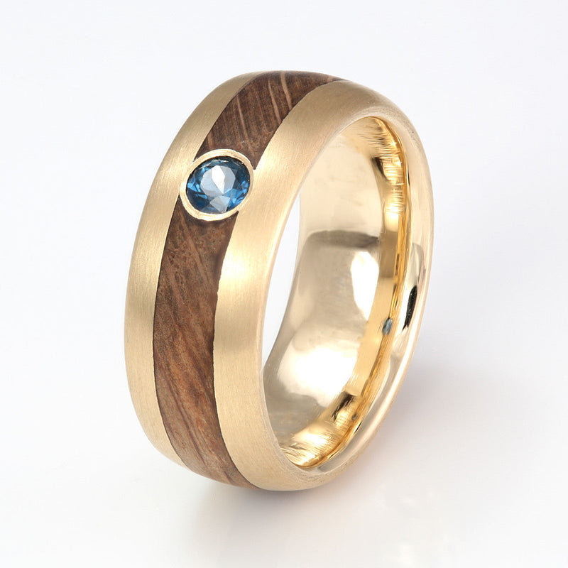 Wood gold sales ring