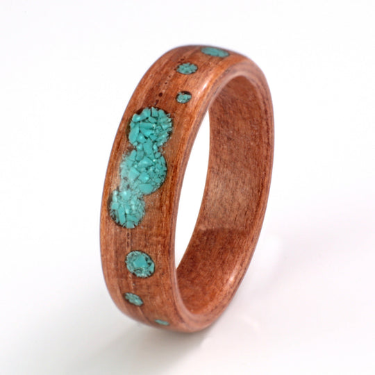 Redwood Ring 5mm with Turquoise