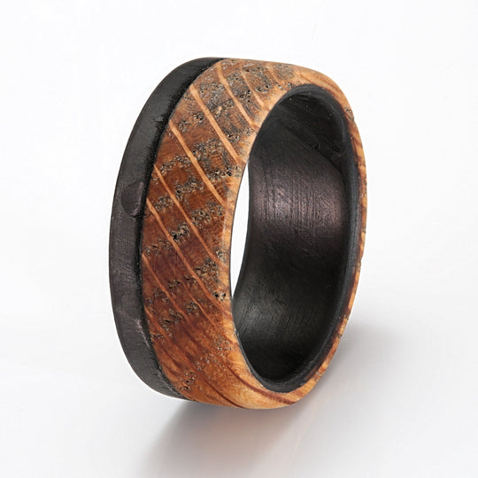 Carbon Fibre with Whisky Barrel Oak - IN STOCK - Size S 1-2