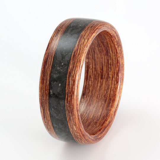 Keruing Ring 7mm with Slate