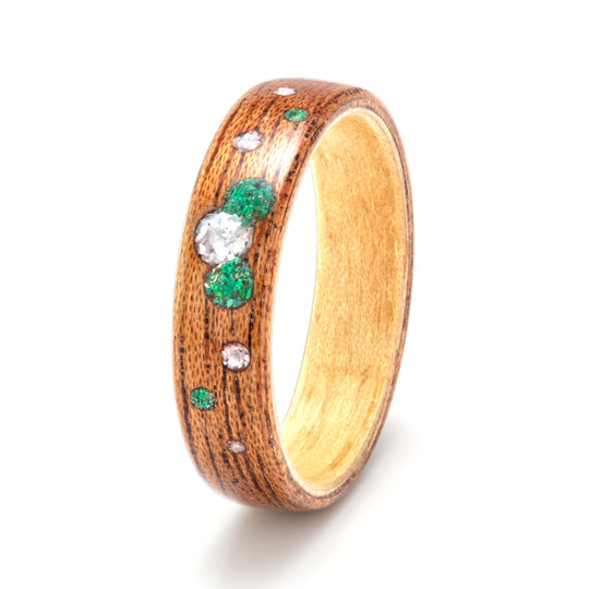 Mahogany with Hornbeam, Emerald, Malachite & Mother of Pearl
