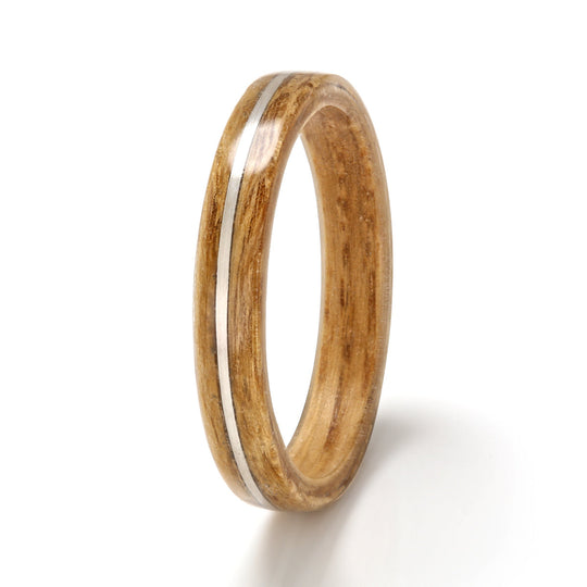 Oak Ring 3mm with Silver