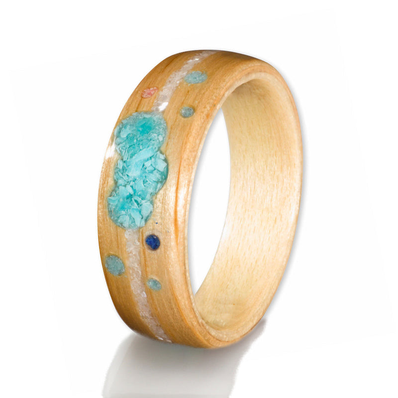 Oak with Maple & Mixed Inlay by Eco Wood Rings