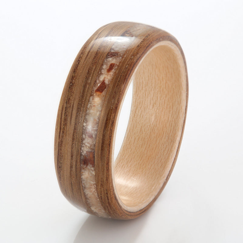 Oak with Maple & Conker by Eco Wood Rings