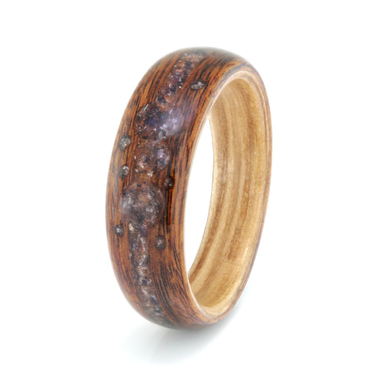 Rosewood with Oak & Purple Fluorite