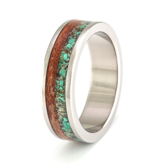 Titanium with River Red Gum & Mixed Inlay