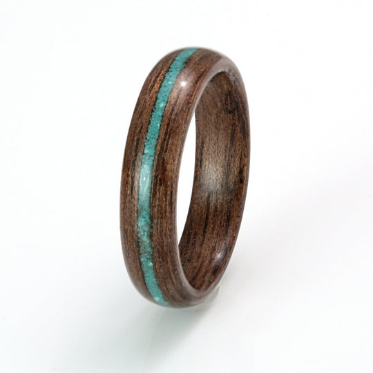 Walnut with Turquoise